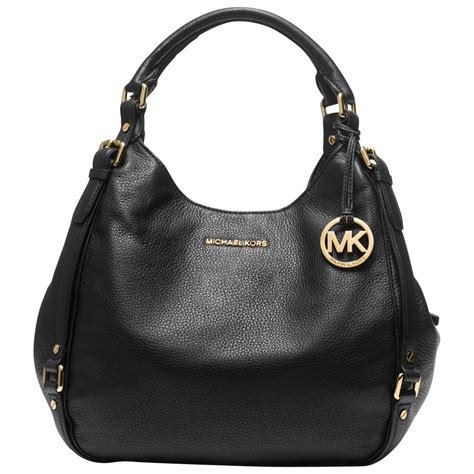 black leather michael kors purses|Michael Kors black ribbed purses.